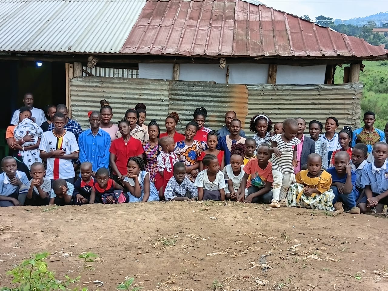 Church congregation in worship